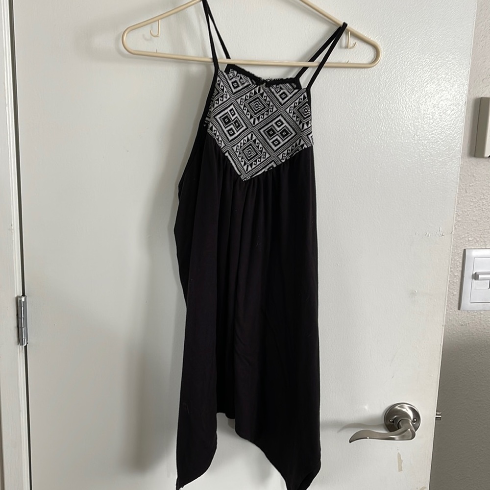 Black tank with lace top